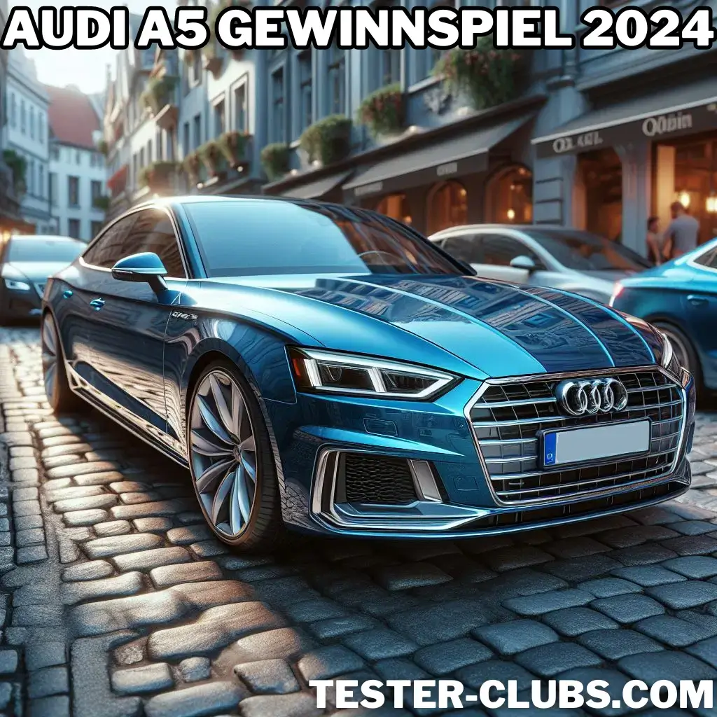 Blauer Audi A5 bei seriösen Gewinnspielen kostenlos