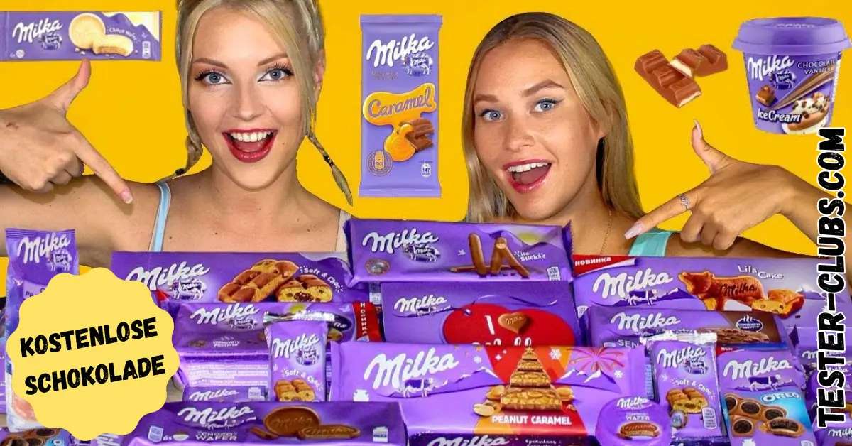 Gratis Milka Osterkörbchen gefüllt mit Schokolade