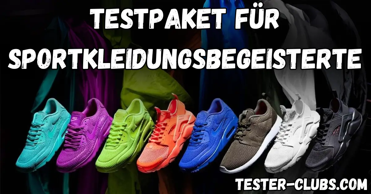 Bunte Auswahl an Nike-Sneakers für den Produkttest.